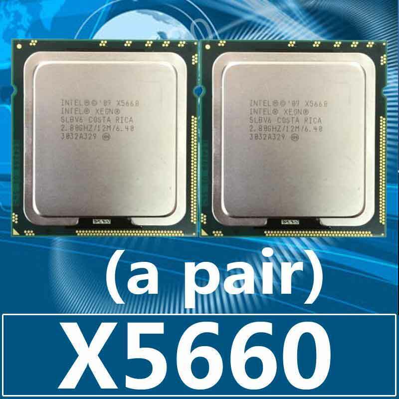 Matching pair Xeon X5647 X5650 X5660 X5677 X5677 X5687 LGA1366 CPU Processor
