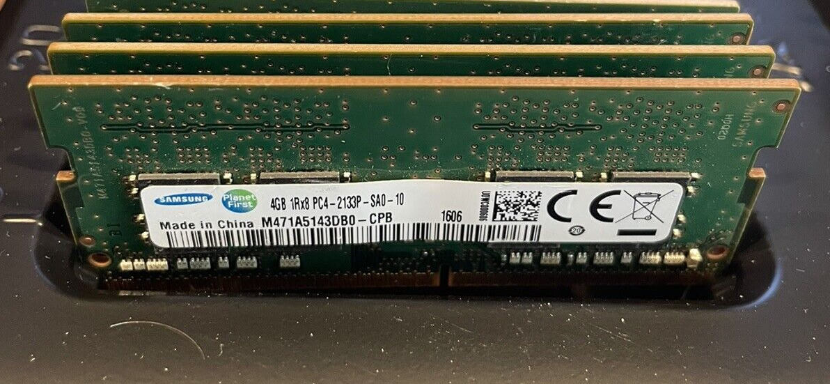 Lot Of 39 Samsung 4GB 1Rx8 PC4-2133P DDR4 Laptop SO-DIMM RAM Memory TESTED