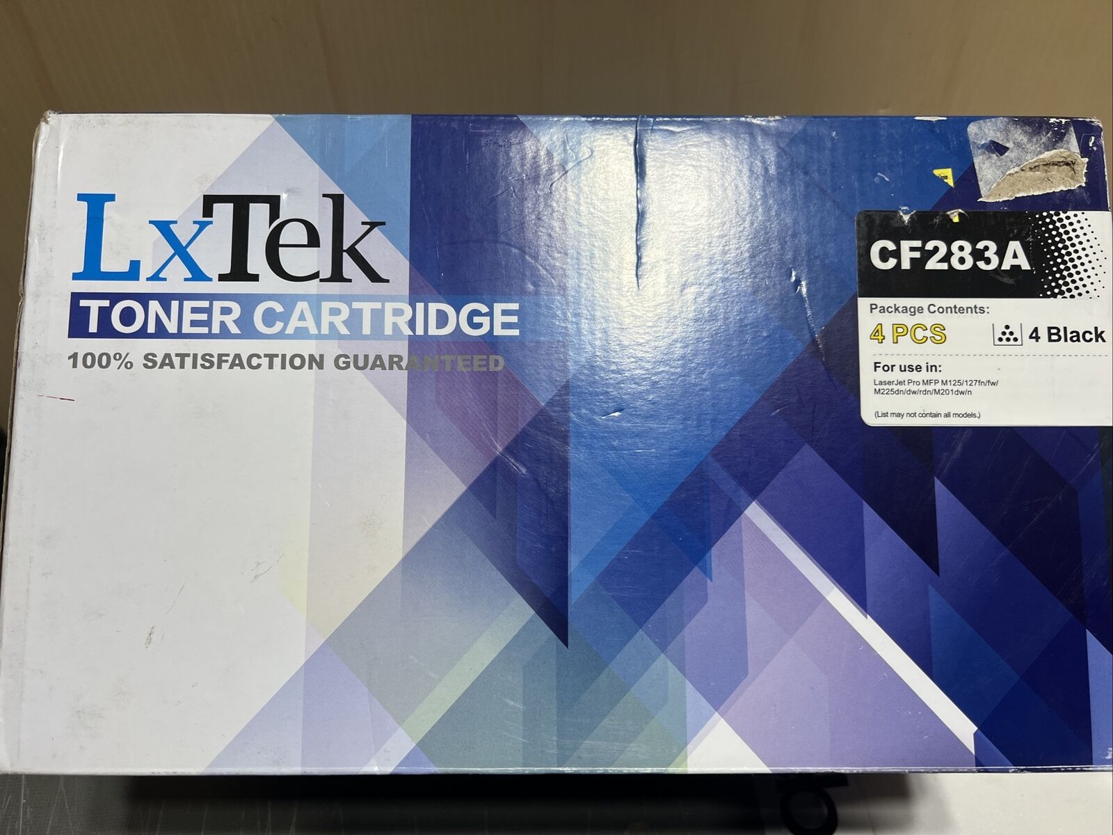 Lxtek Compatible Toner Cartridge Replacement for HP 83A CF283A Sealed 4 Packs