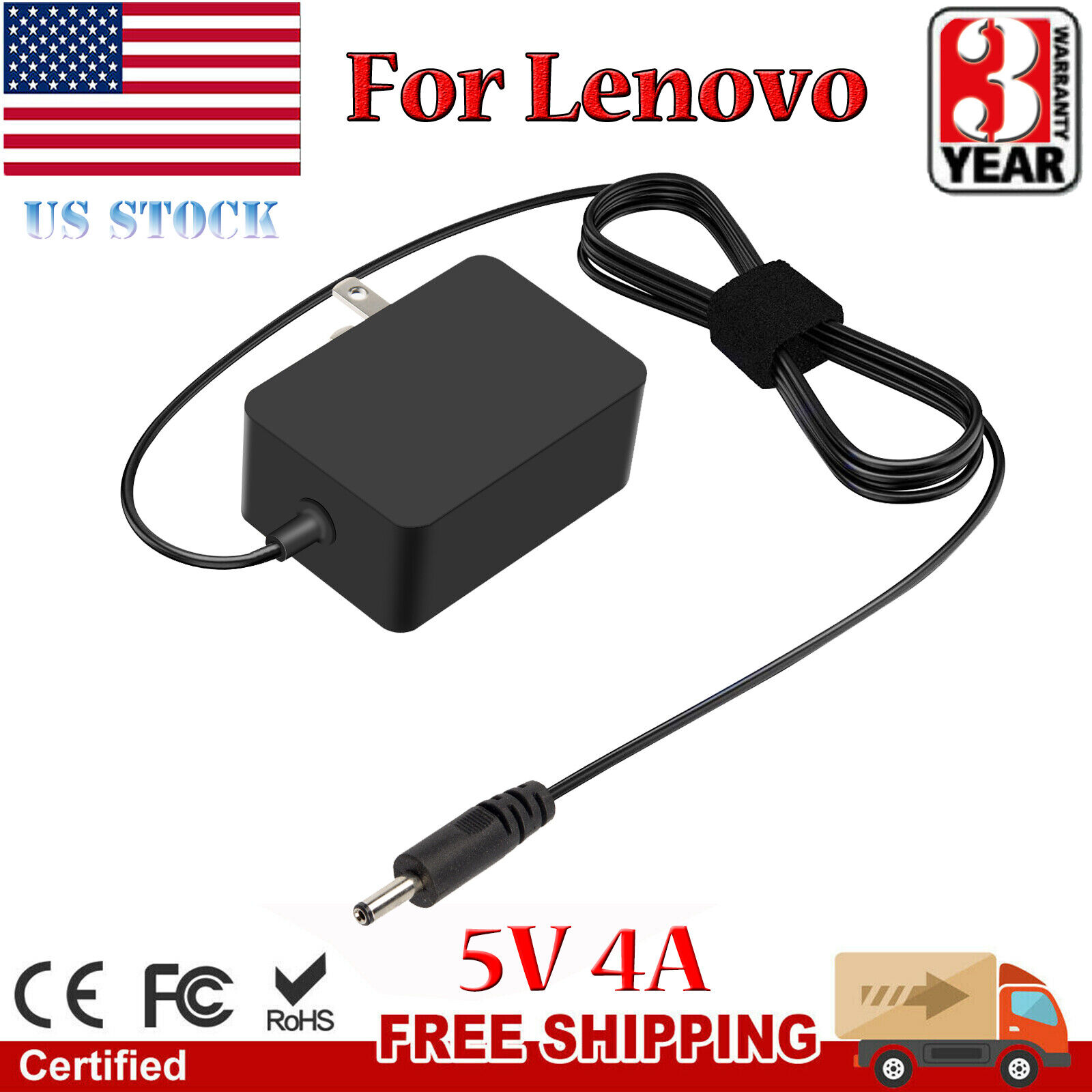 5V 4A 20W AC Power Adapter Charger For Lenovo MIIX 320-10ICR Laptop Supply