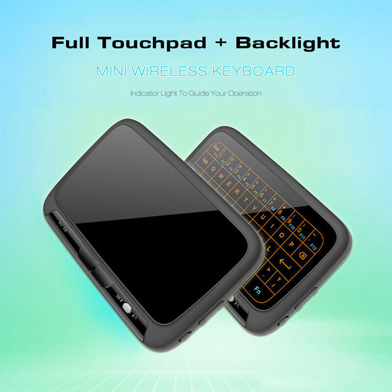 Air Mouse Touchpad Backlit Keypad Remote Wireless Keyboard for Streaming Player