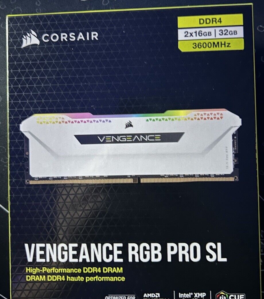 Corsair Vengeance RGB Pro SL 32GB (2 x 16GB) PC4-28800 (DDR4-3600) Memory...