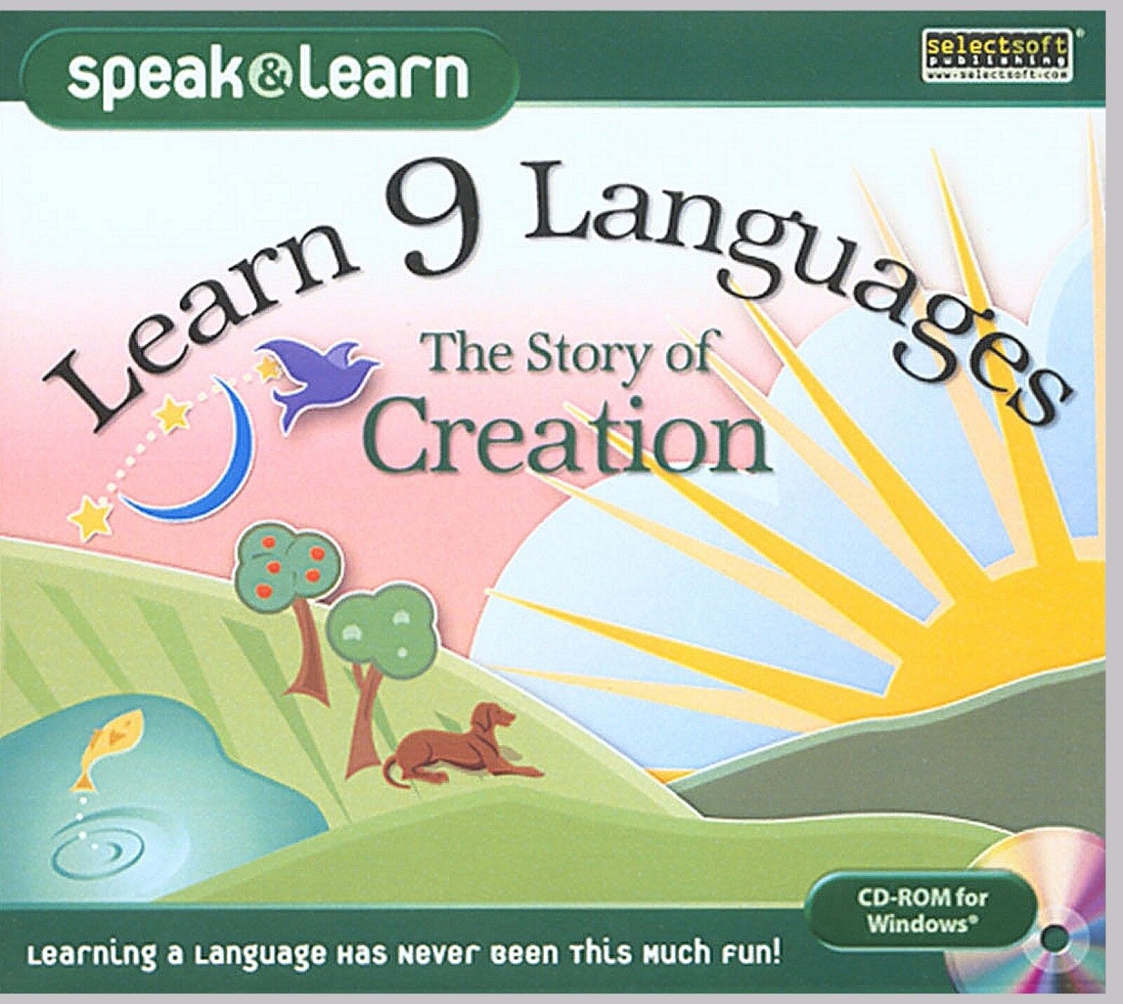 LEARN 9 LANGUAGES: THE STORY OF CREATION. BRAND NEW.  SHIPS FAST and SHIPS FREE