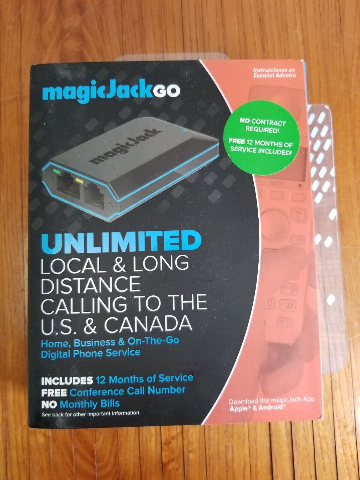 MAGIC JACK GO Home & Business On The Go Digital Phone Service NEW