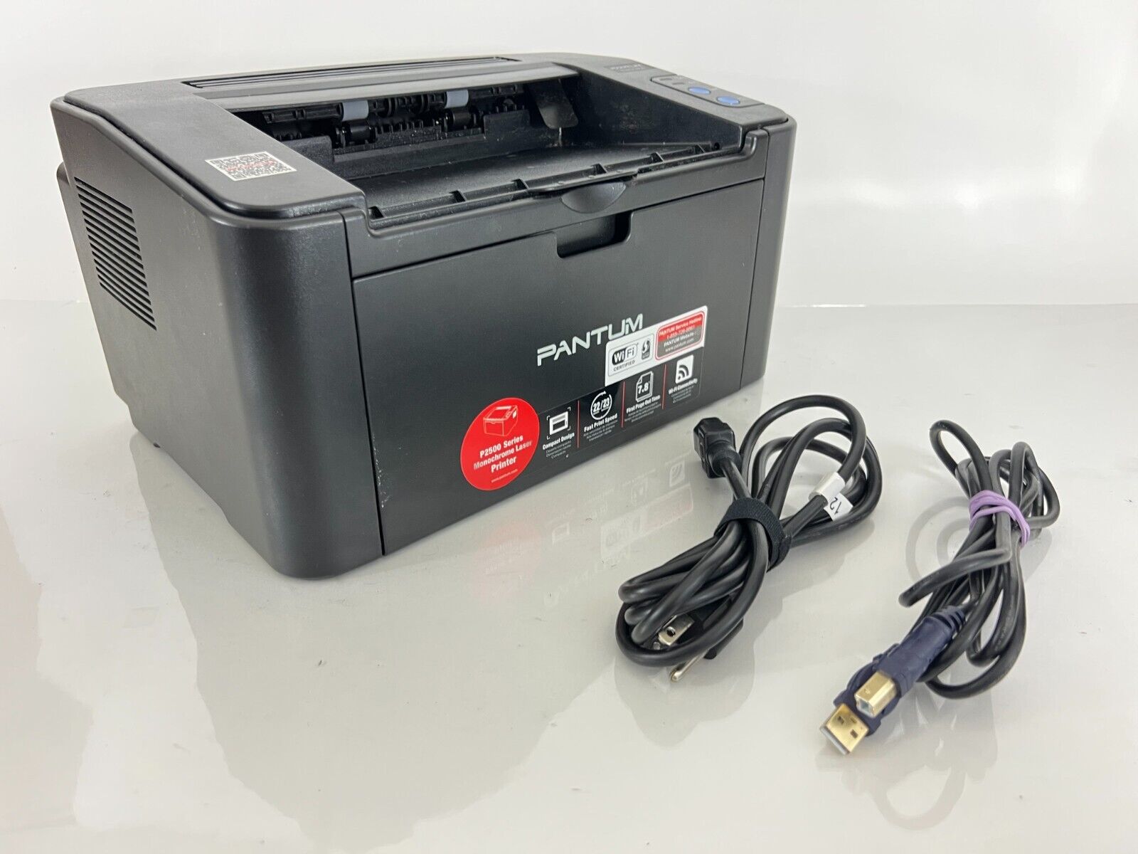 Pantum P2502W Wireless Compact Monochrome Laser Printer WiFi Black