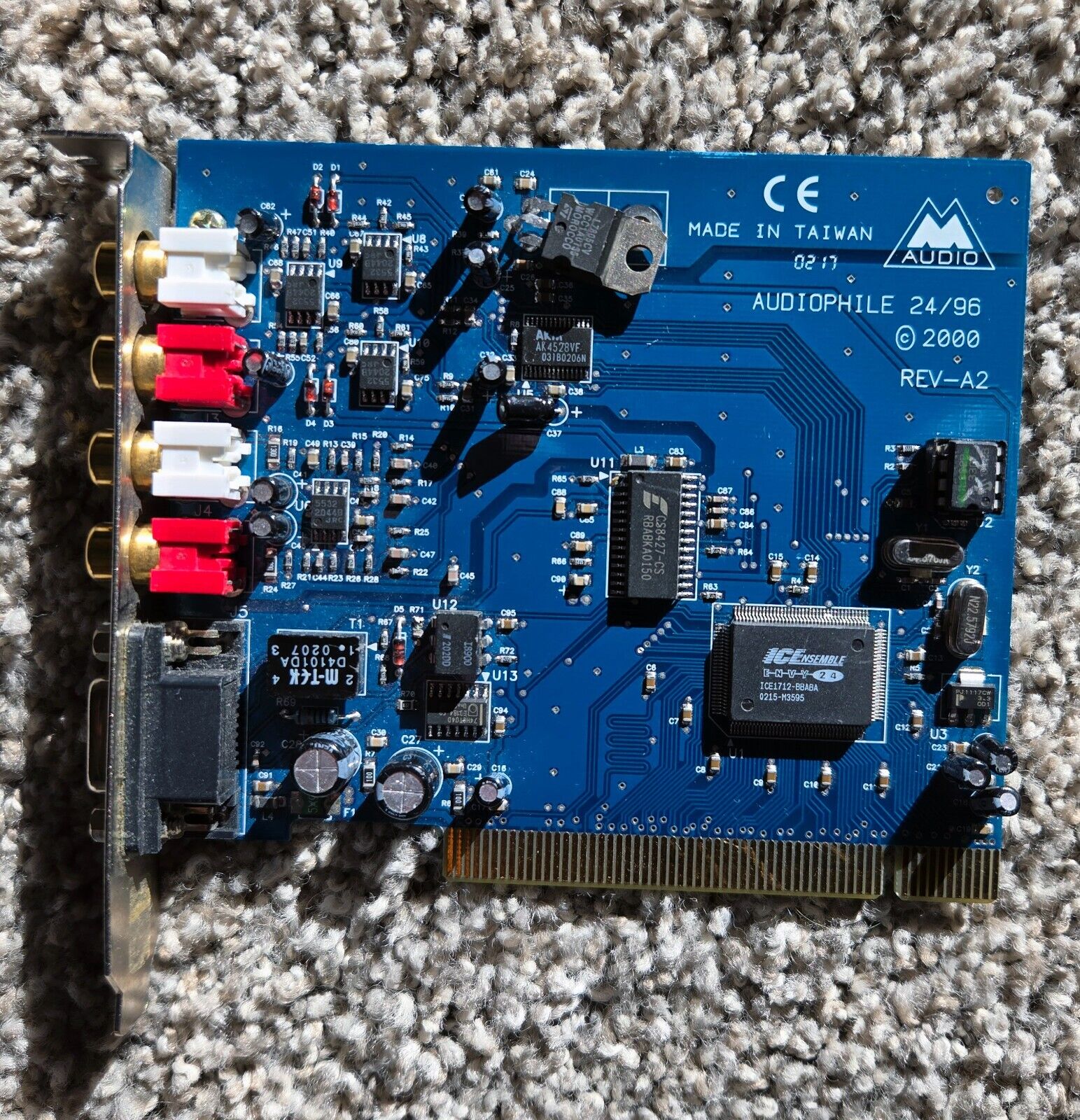 2000 M-Audio Audiophile 24/96 PCI Internal Audio Card Rev-A2