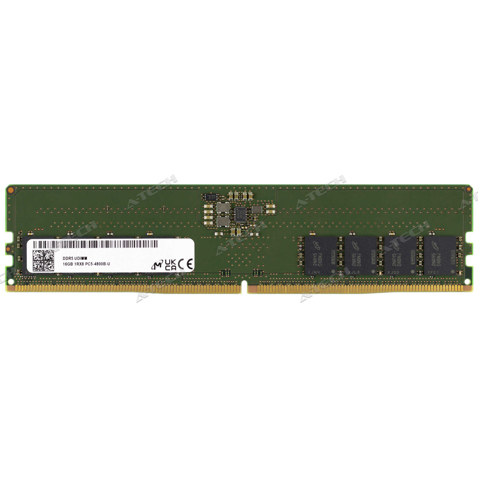 Micron 16GB 1Rx8 PC5-4800 DIMM DDR5-38400 288-Pin Non-ECC Desktop Memory RAM 1x