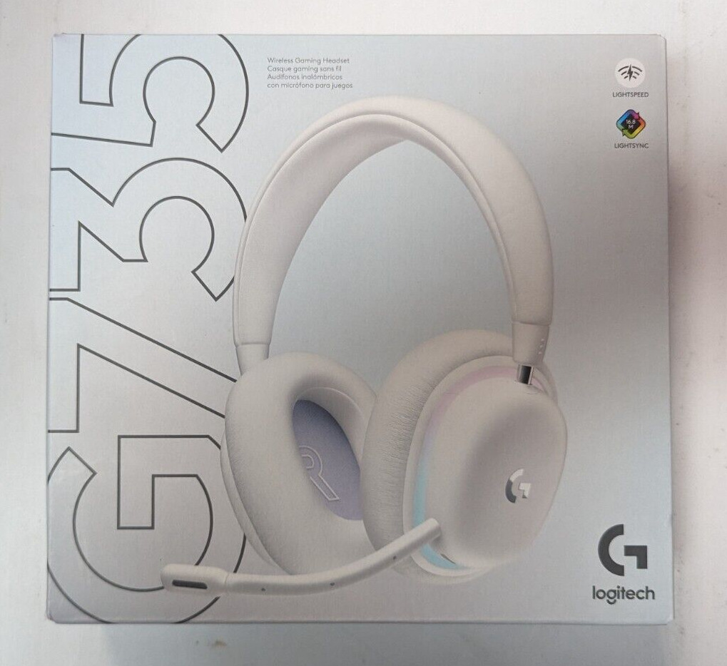 Logitech G735 Wireless Gaming Headset 981-001082 White BRAND NEW