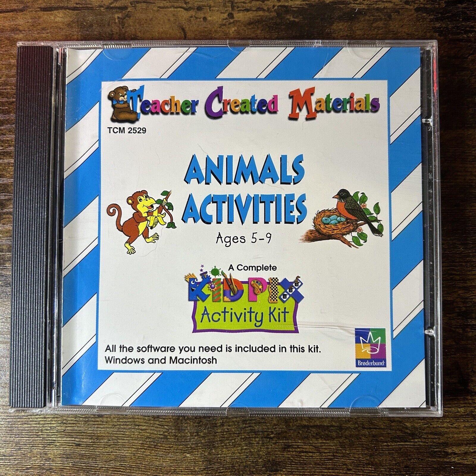 Animals Activities CD Rom Teacher Created Materials Activity Kit 1999 Vintage