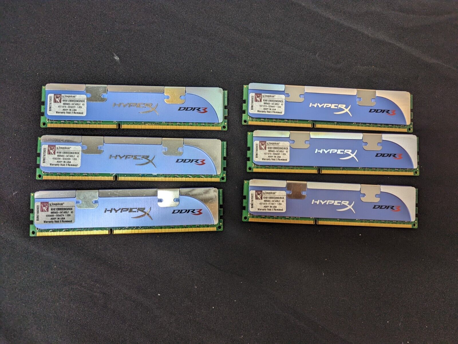 Kingston 12GB (6 x 2GB) KHX12800D3K3/6GX HyperX DDR3 RAM