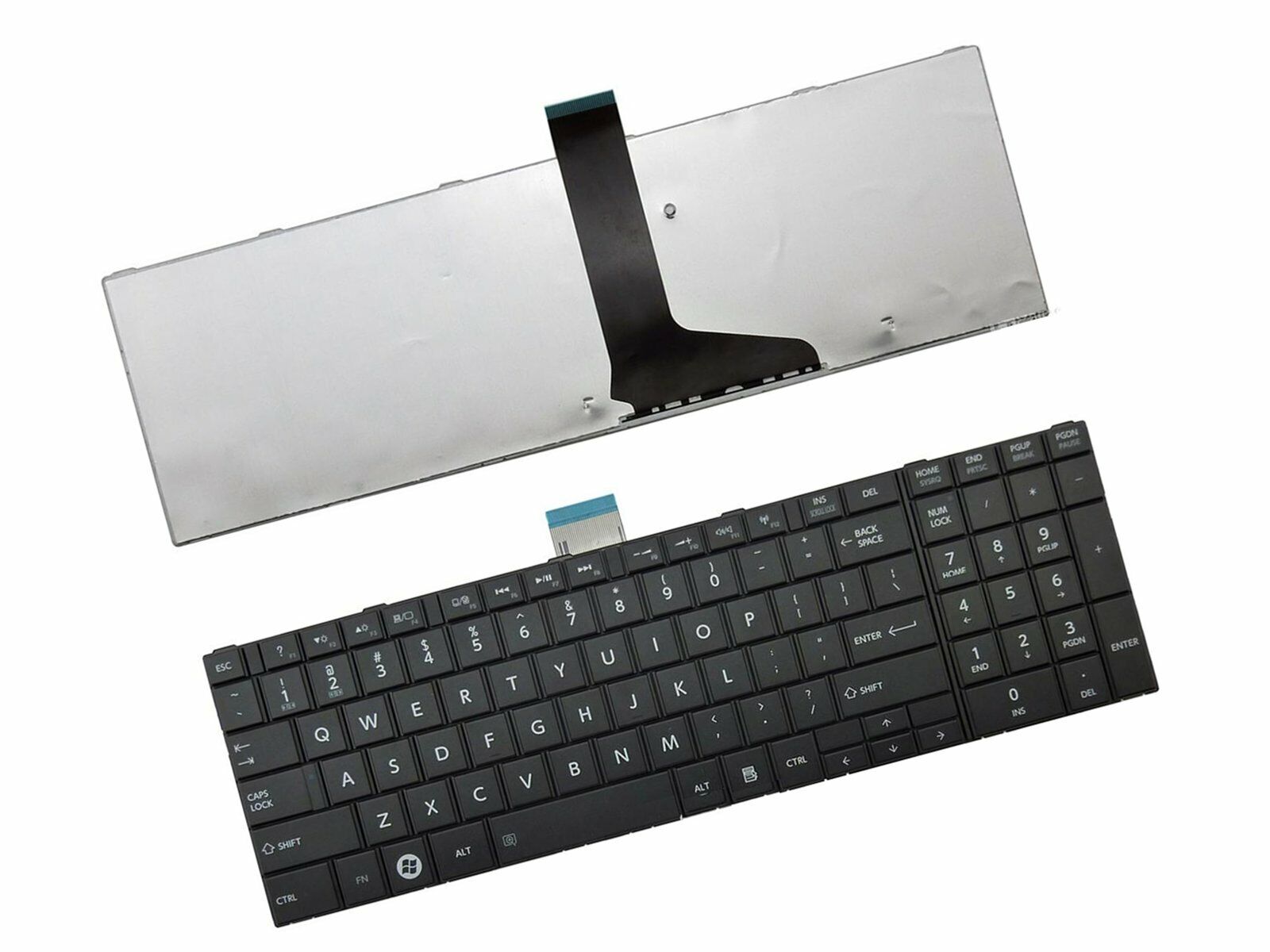 Keyboard for Toshiba Satellite C855 S855 S850 C870 C875 Laptop US Black
