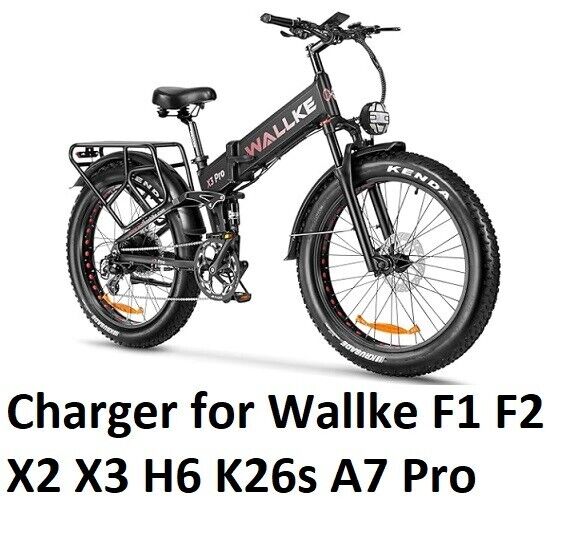 Battery SMART Charger For Wallke Electric Bike Ebike F1 F2 X2 X3 H6 K26s A7 Pro