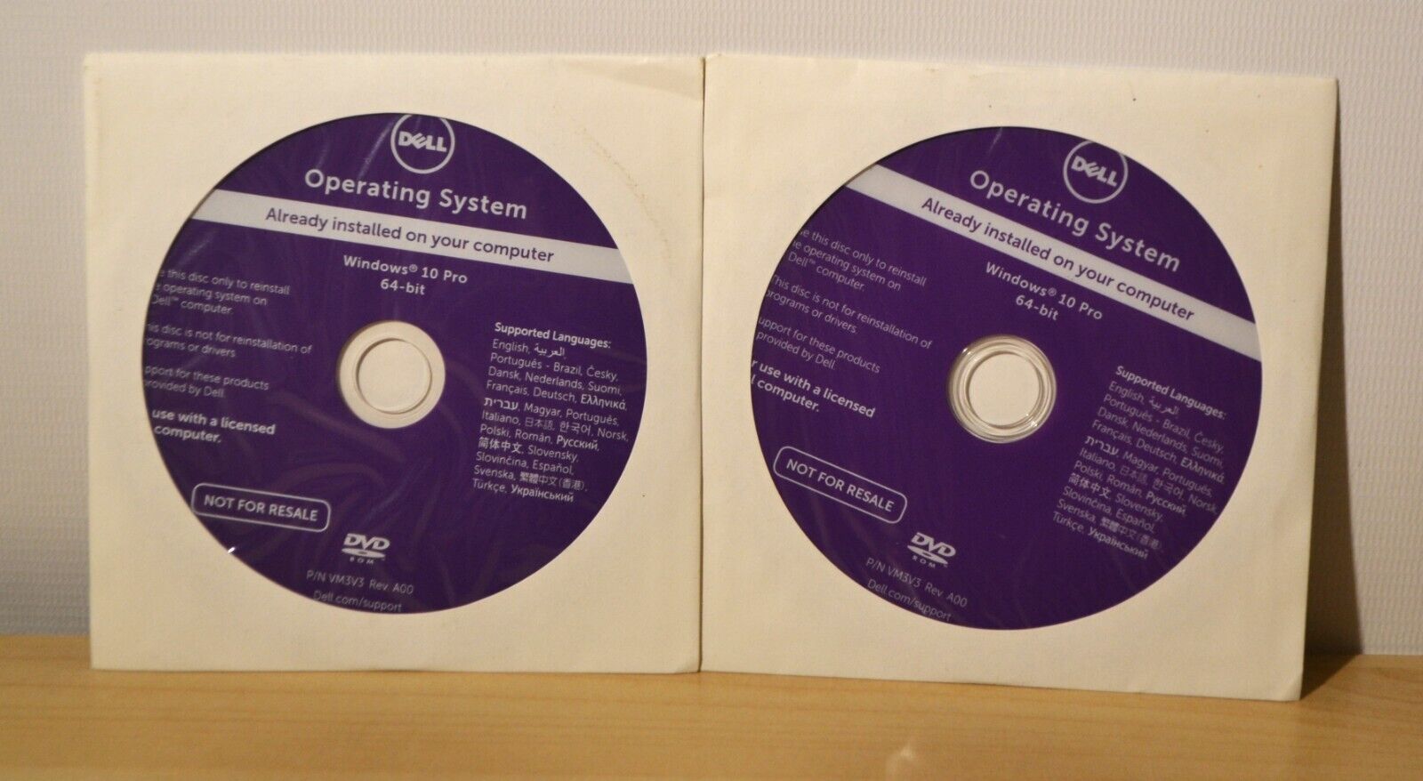 Brand New NEW Dell Windows 10 Pro 64-bit Reinstallation DVD 07PF46 Sealed