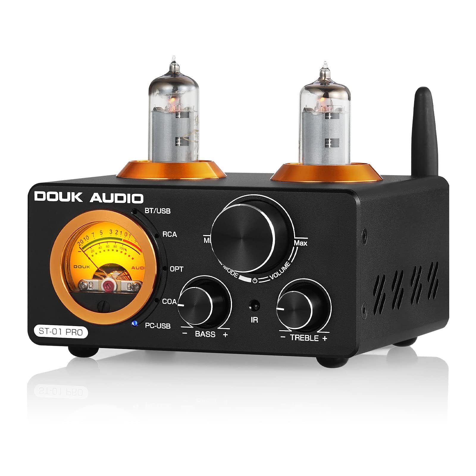 ST-01 PRO 200W Bluetooth Amplifier, 2 Channel Vacuum Tube Power Amp with USB ...