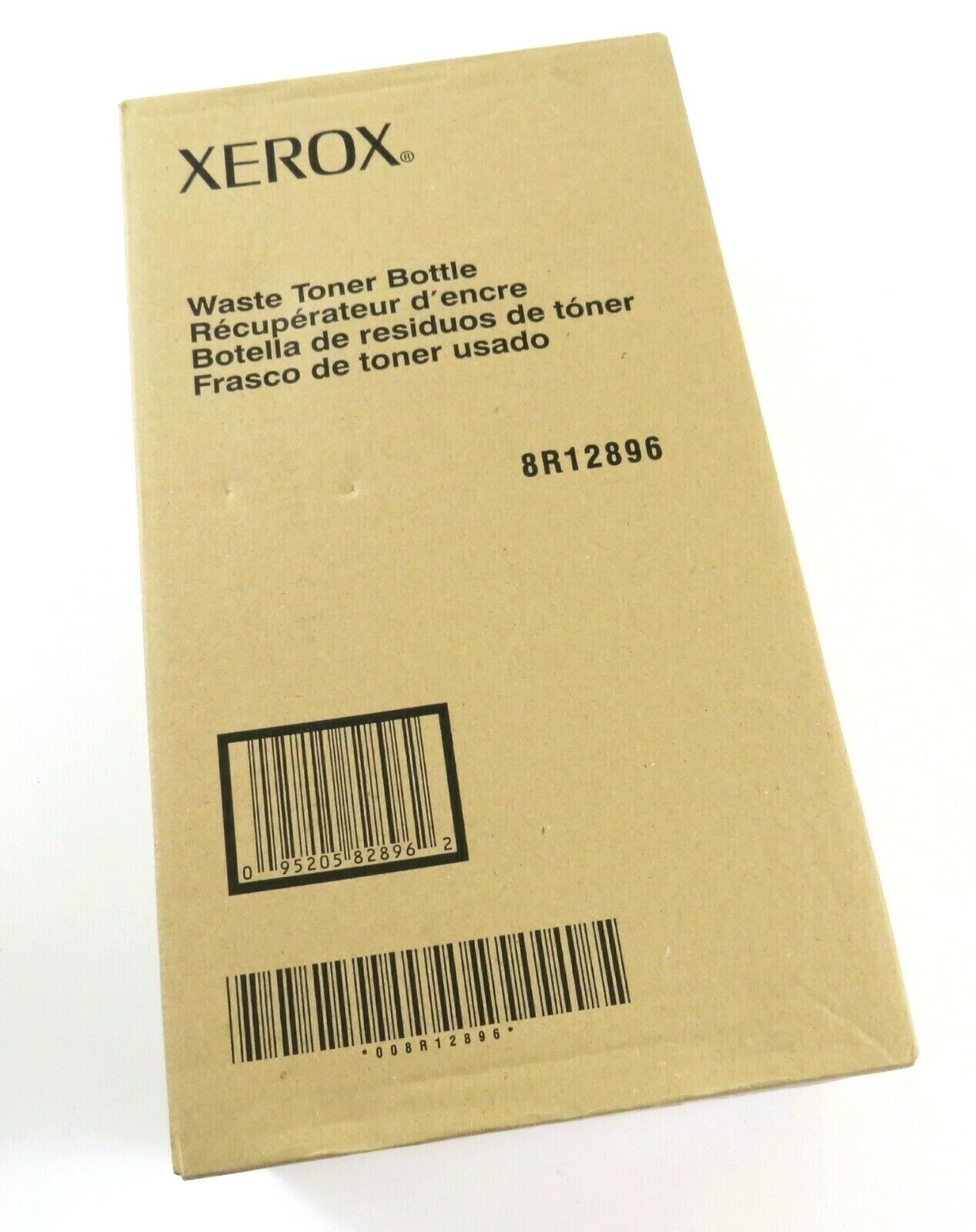 Set of 2 Old Stock Xerox 8R12896 OEM Waste Toner Bottles in Boxes