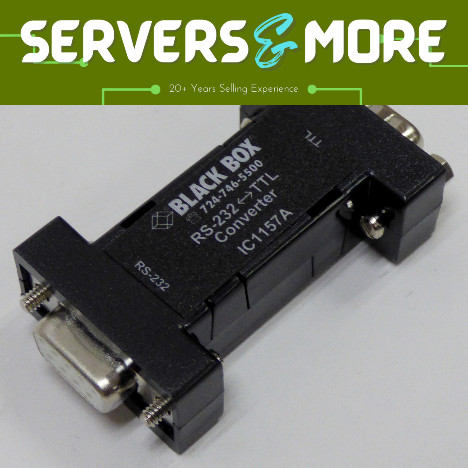 Black Box Async RS-232 to 5V TTL Interface Converter – DB9 to DB9 (IC1157A)