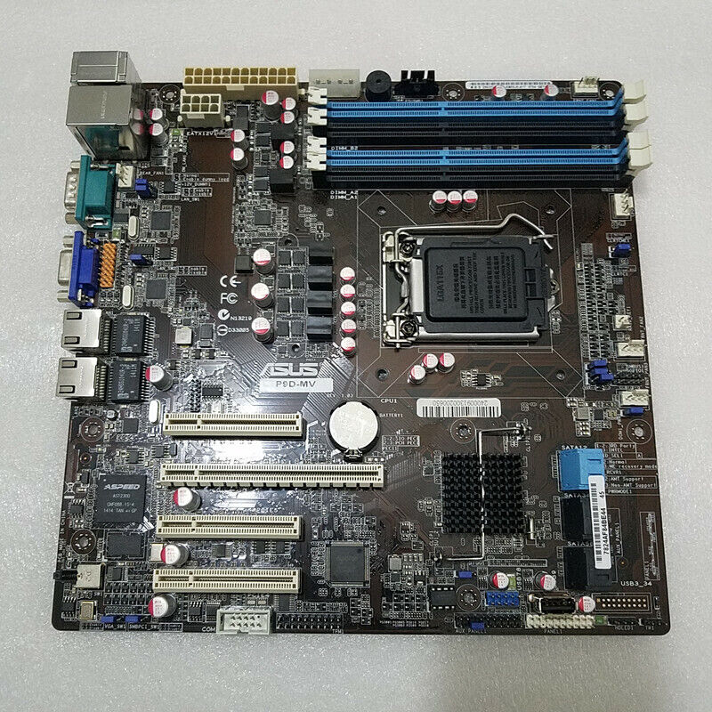ASUS P9D-MV Server Motherboard Chipset Intel C222 LGA1150 ECC DDR3