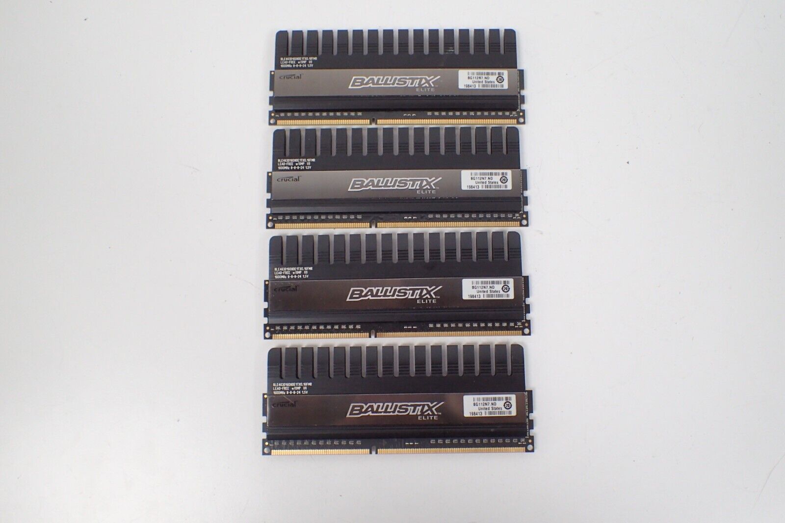 Crucial Ballistix Elite 16GB (4x 4GB) DDR3 1600MHz PC3-12800U Memory RAM