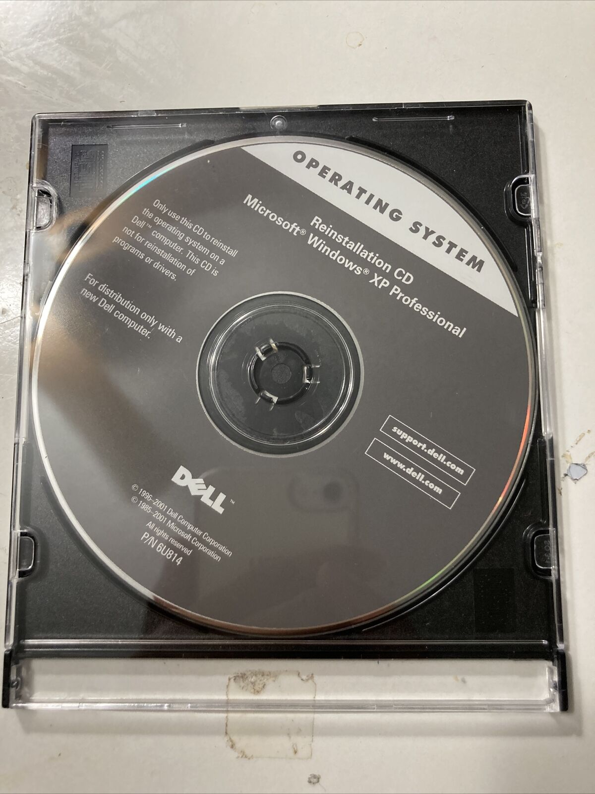 Dell Reinstallation CD Windows XP Professional ~ Operating System ~ P/N 6U814