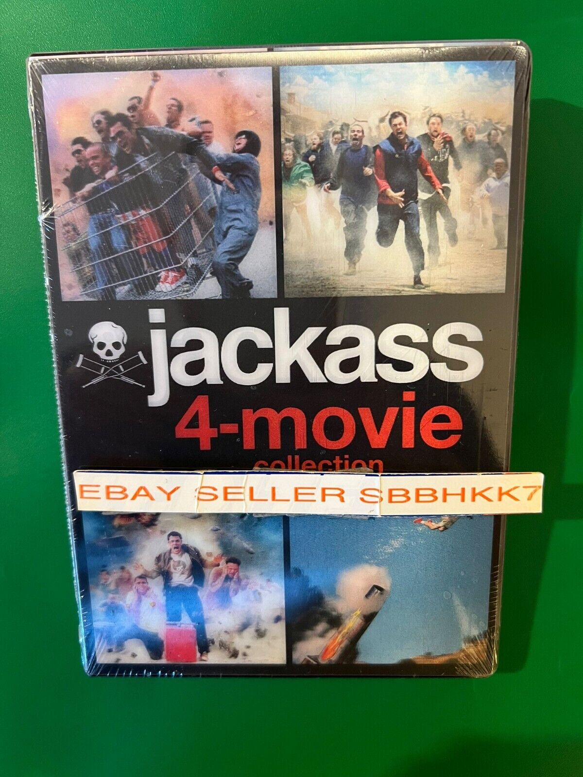 Jackass 4-Movie Collection Set (DVD) Lenticular Cover Brand New 