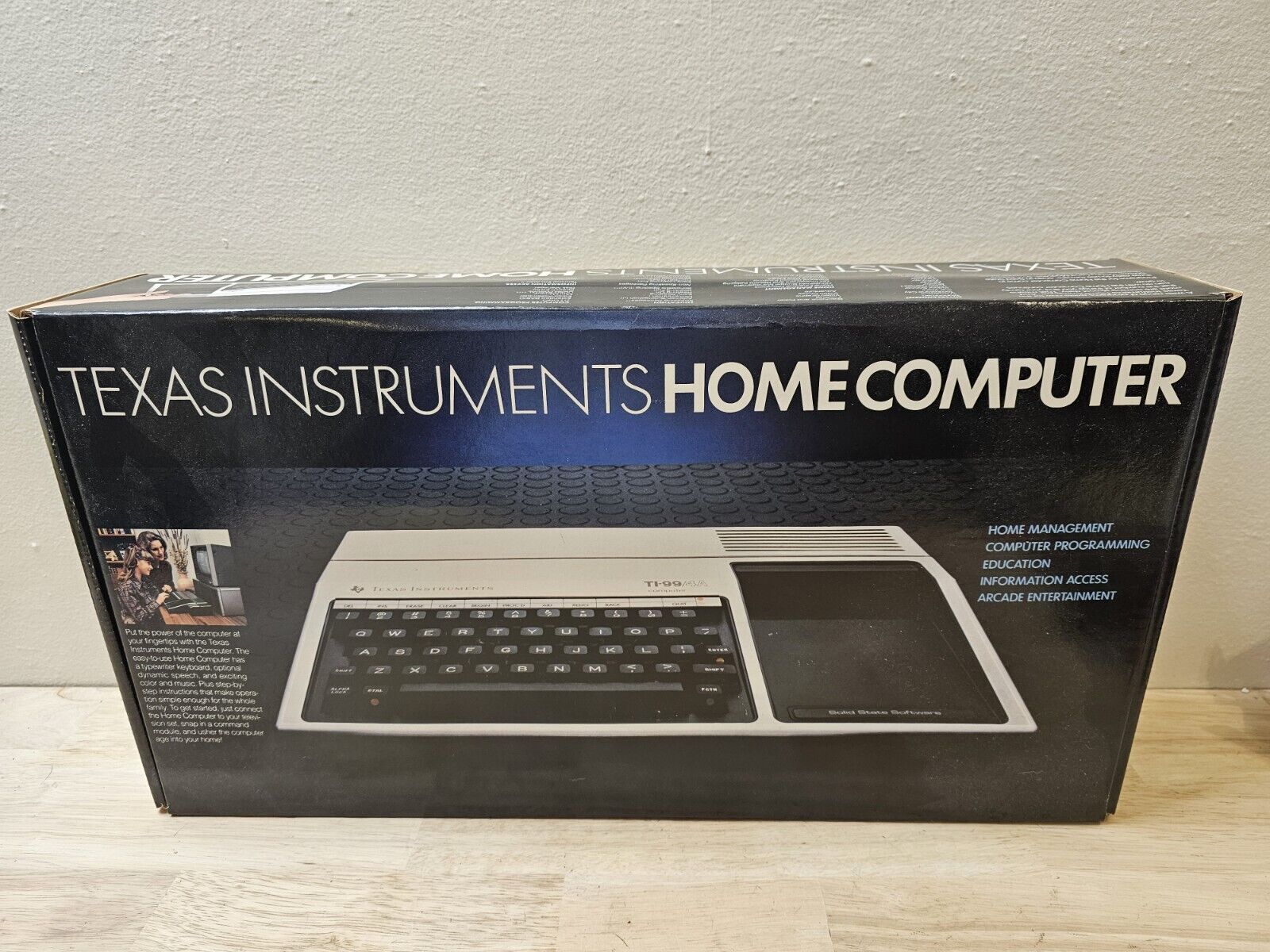 NOS Texas Instruments Ti-99/4A Vintage Home Computer In Sealed Original Box 