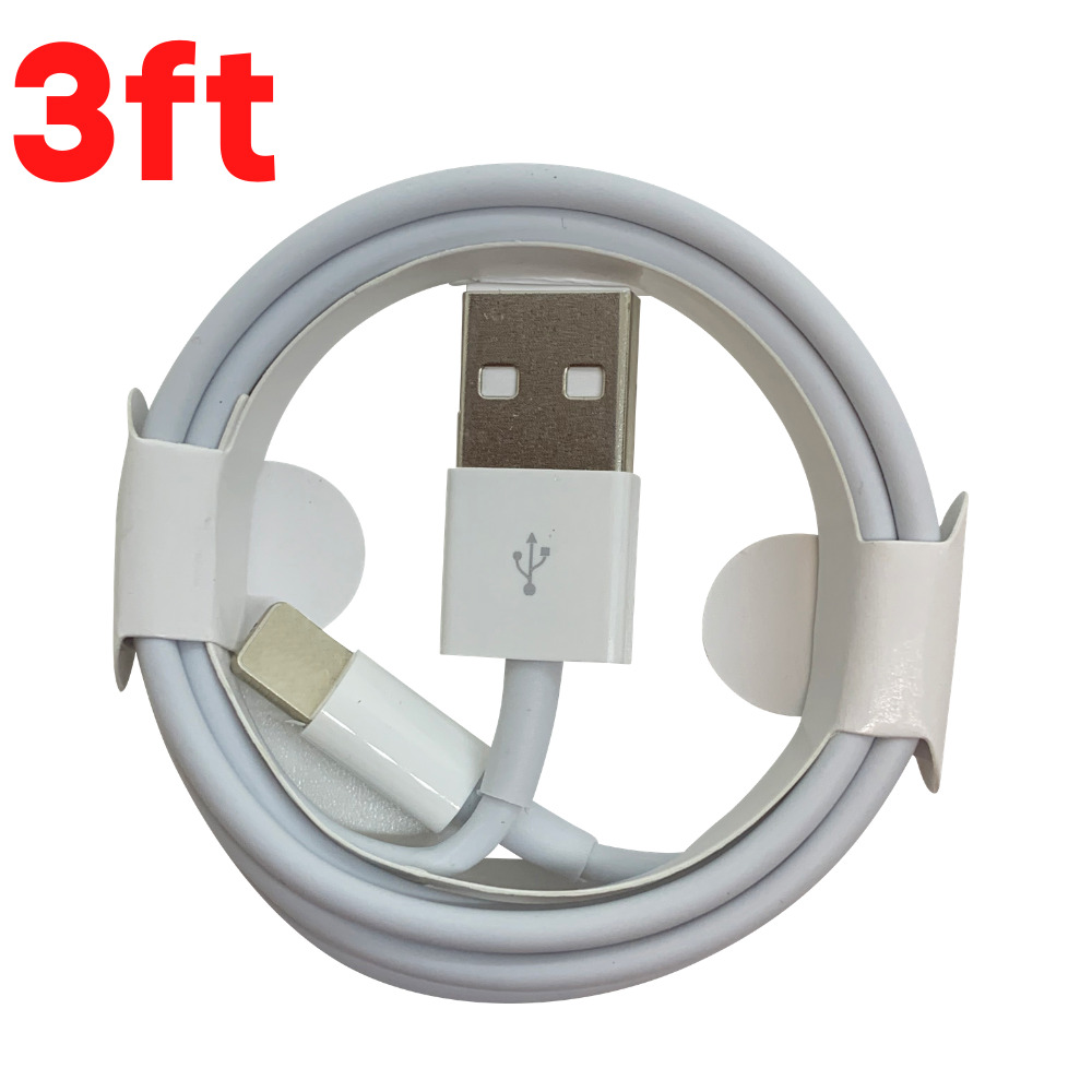 USB Charger Cable 3/6FT For Apple iPhone 12 11 X 8 7 6 5 Fast Charging Data Cord