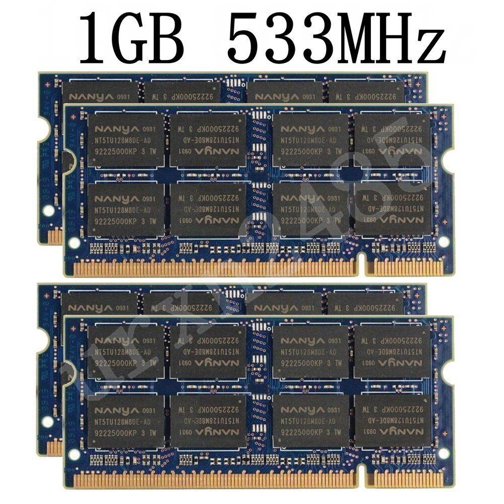 16GB 8GB 4GB 2GB 1GB PC2-4200S DDR2 533MHz SO-DIMM Laptop Memory LOT For NANYA