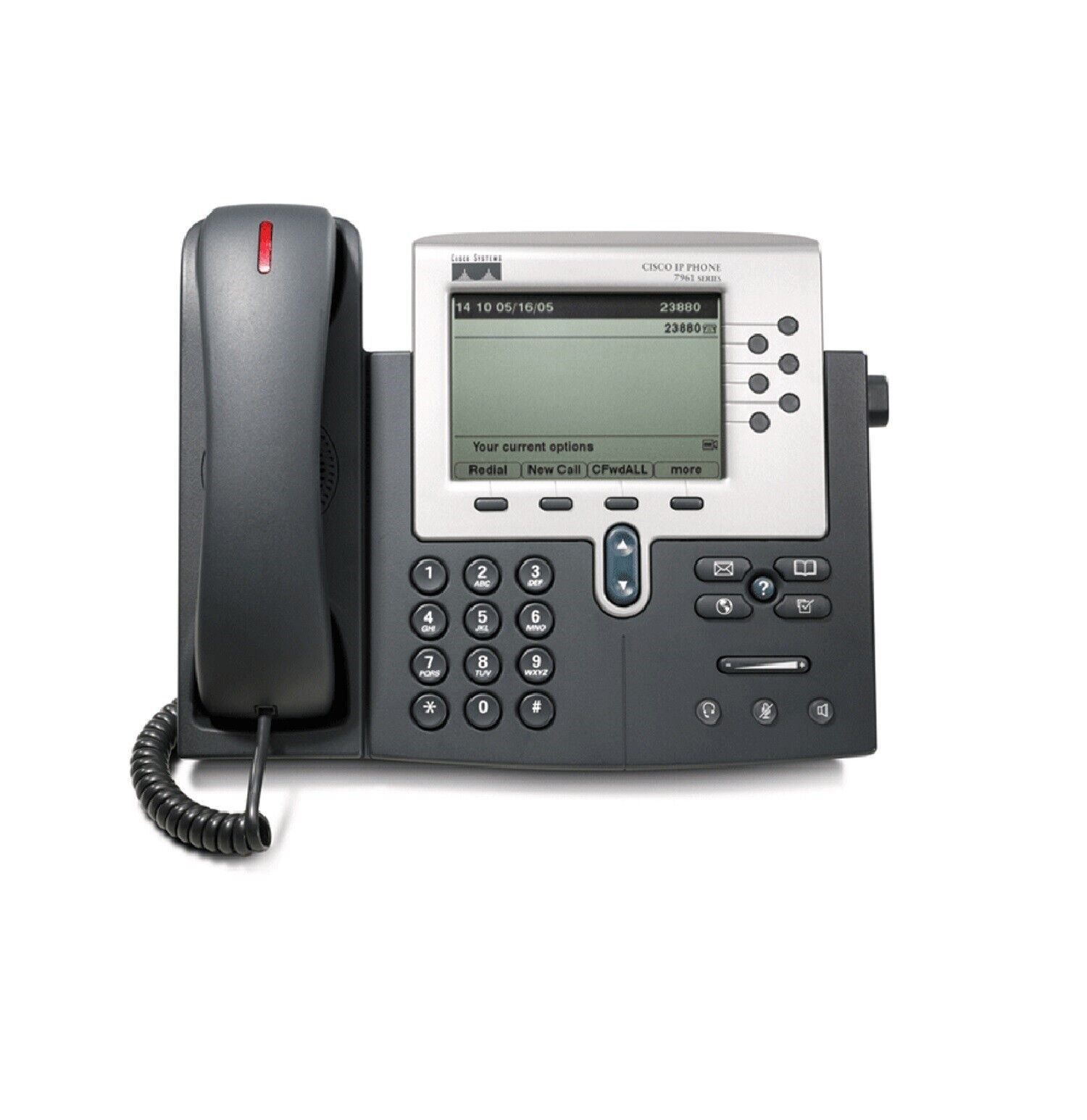 Cisco Unified CP-7960G 6 Lines IP Phone 7960G Series w/Handset  1 Year Warranty