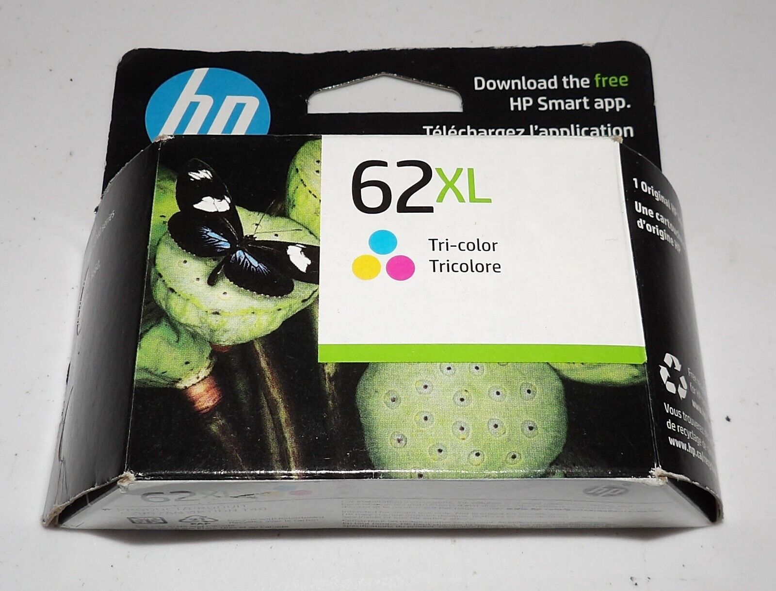 Genuine HP 62XL (C2P07AN) Tri Color Ink Cartridge Dated 2025 NEW 62 XL