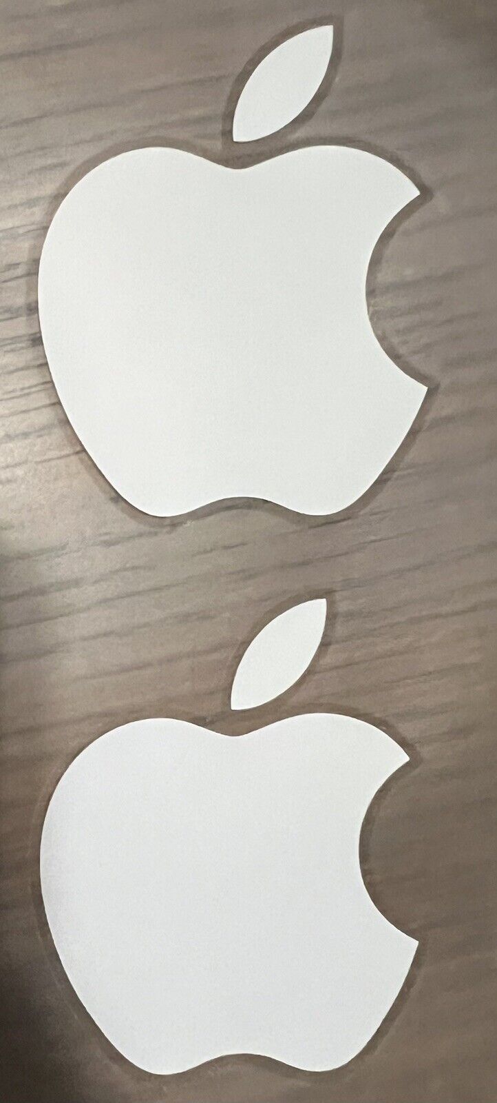 Apple Logo Sticker Lot of 9: White Genuine.