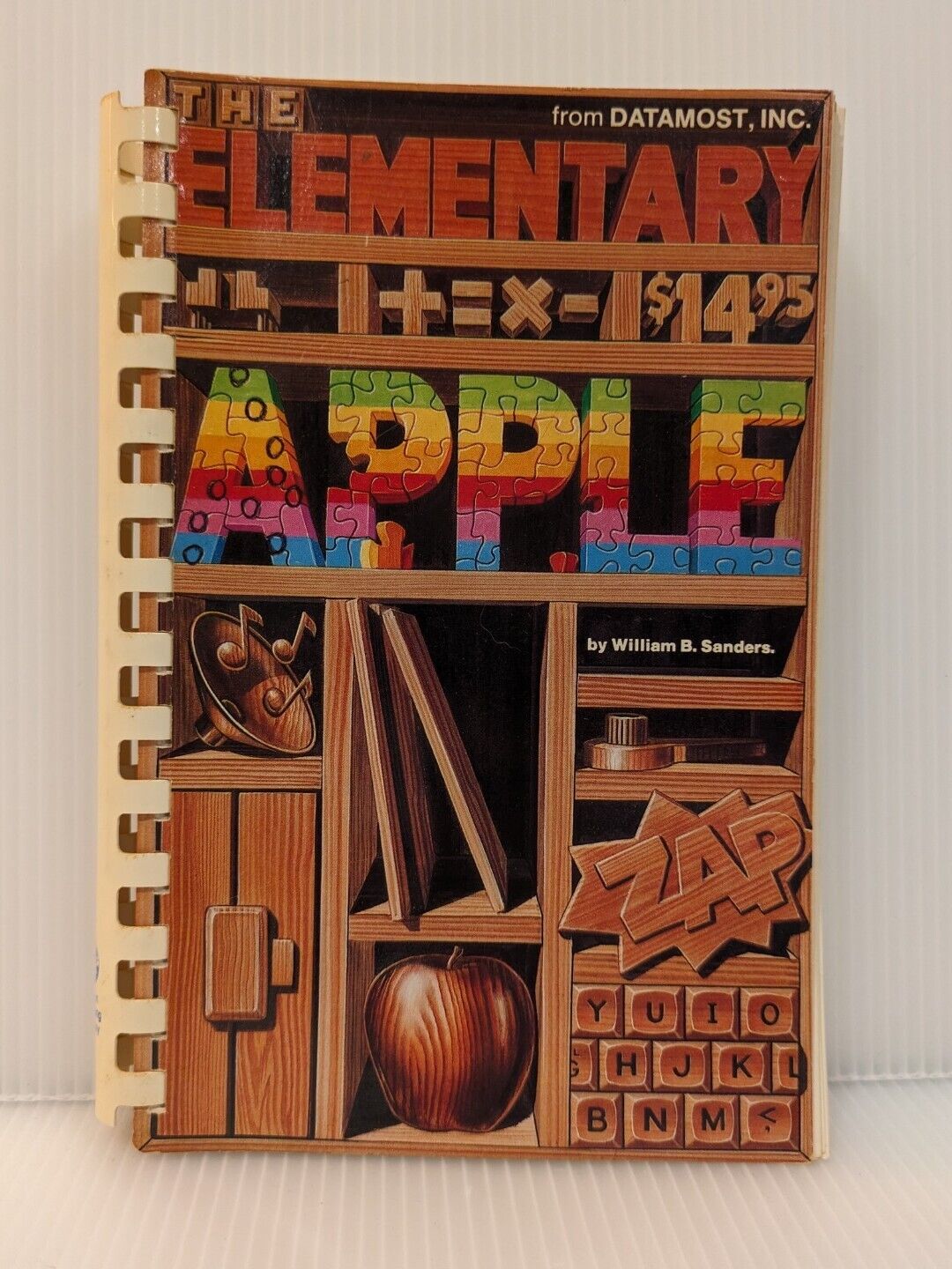 VINTAGE 1983 Spiral Bound The Elementary Apple Datamost, William B. Sanders RARE