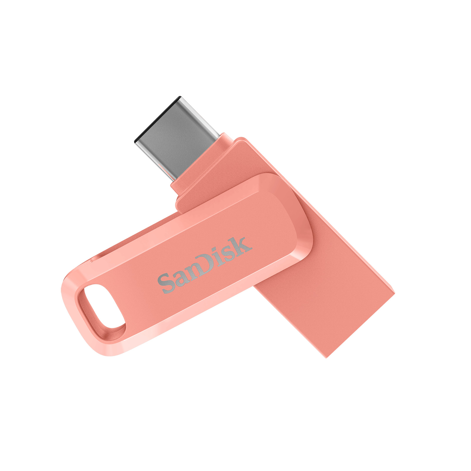 SanDisk 512GB Ultra Drive Dual Go USB Type-C Flash Drive Peach SDDDC3-512G-G46PC