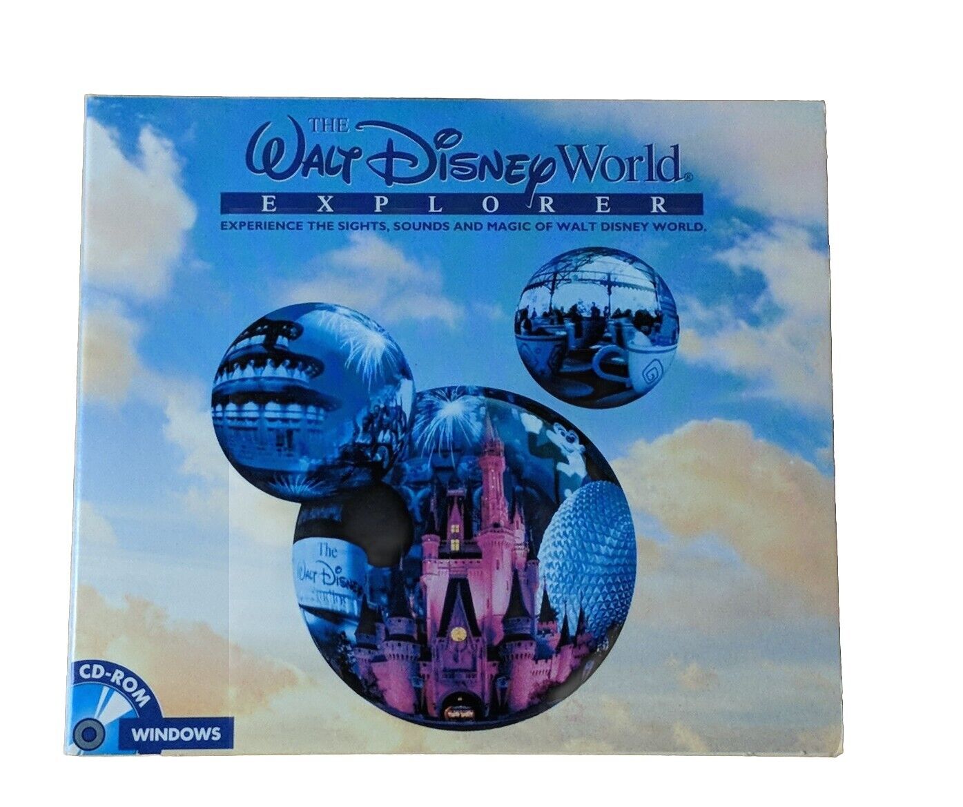 Vintage 1996 Walt Disney World Explorer 25th Anniversary PC CD-ROM Rare Ships 🆓