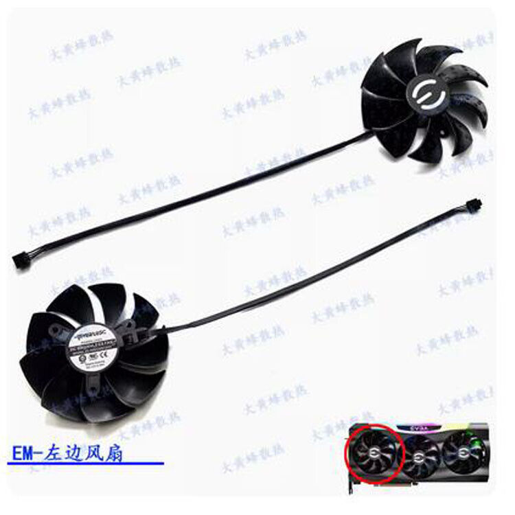 Replace Graphics Card Cooling Fan For EVGA RTX3070 3070ti 3080 3080ti 3090 FTW3