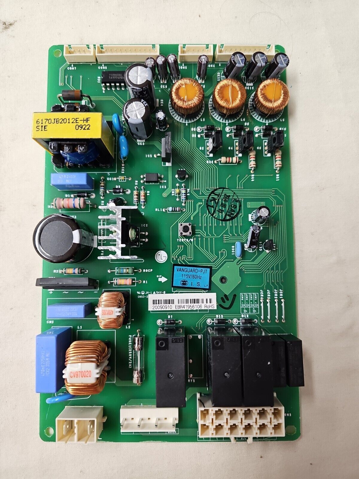 Genuine Original OEM EBR41956106 LG Refrigerator Main Control Board (F13)