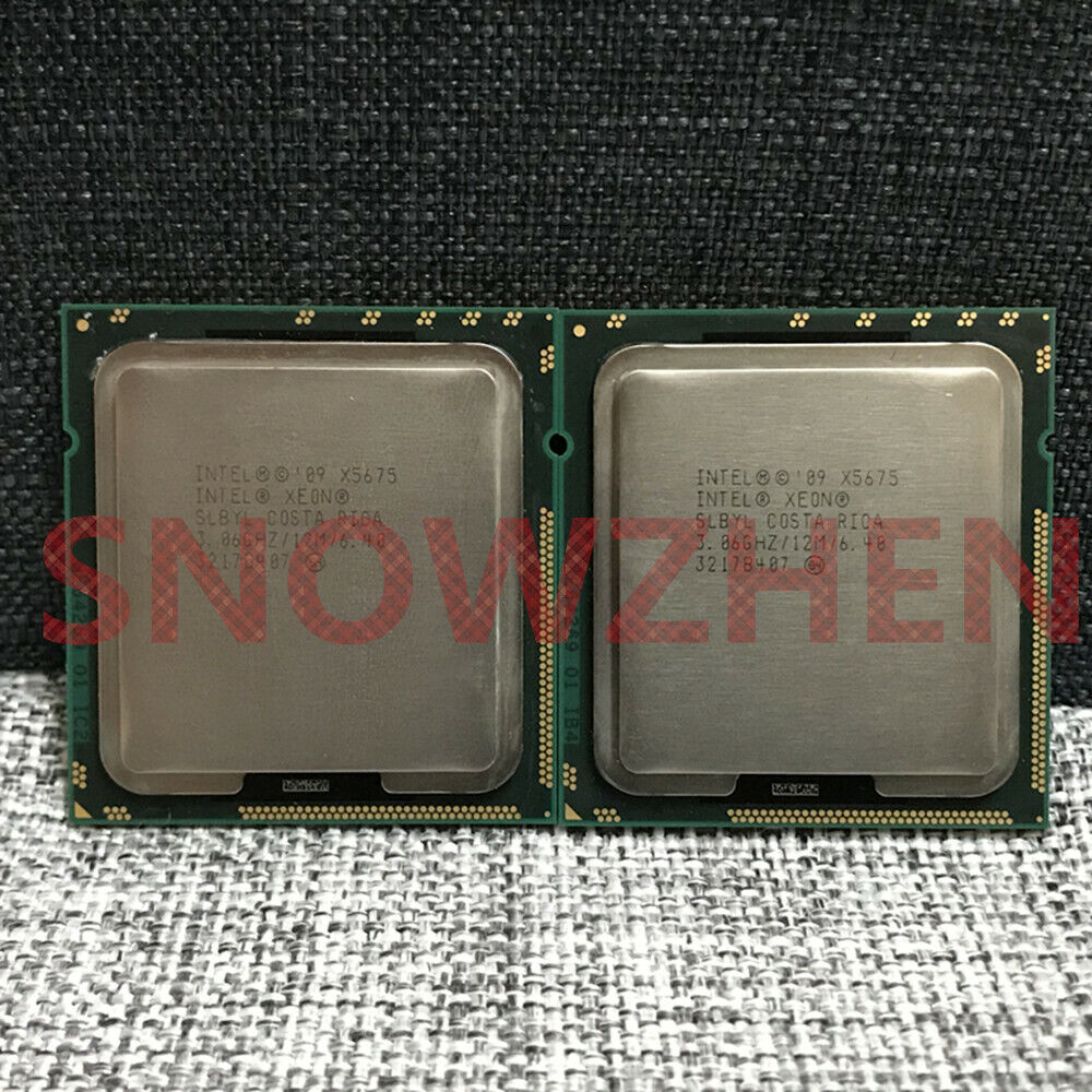 Matching pair Intel Xeon X5670 X5675 X5687 X5680 X5690 CPU LGA1366 Processors