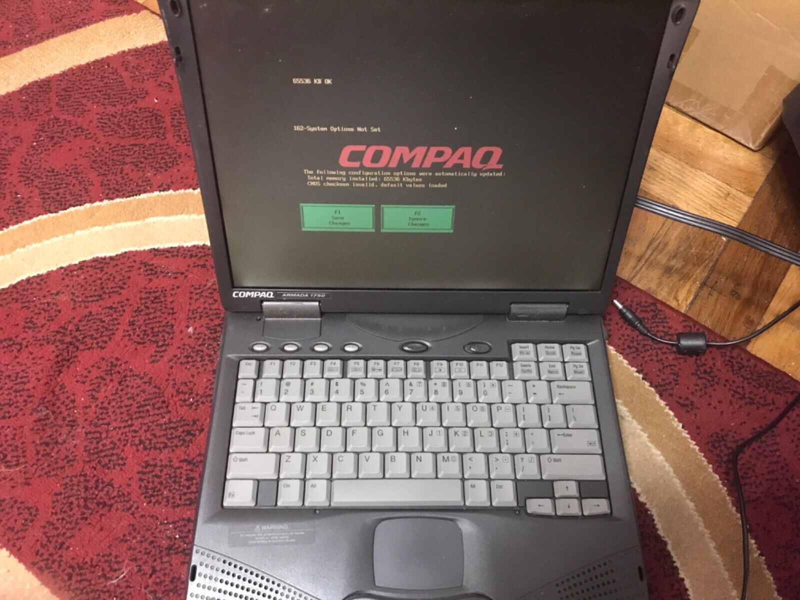 Compaq Armada 1750 Laptop no Hdd no OS