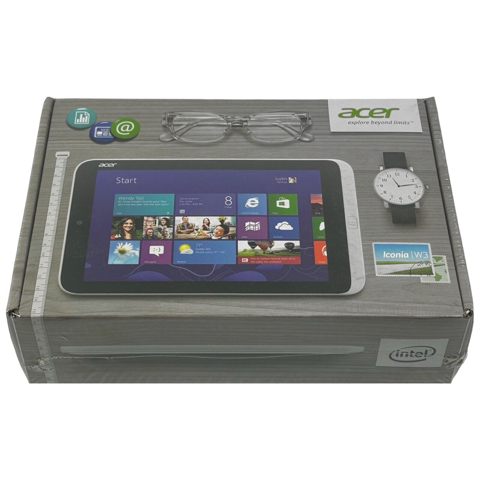 Acer Iconia W3 W3-810-1416 Win 8 Intel Atom Z2760 2GB Memory eMMC 64GB (NEW)