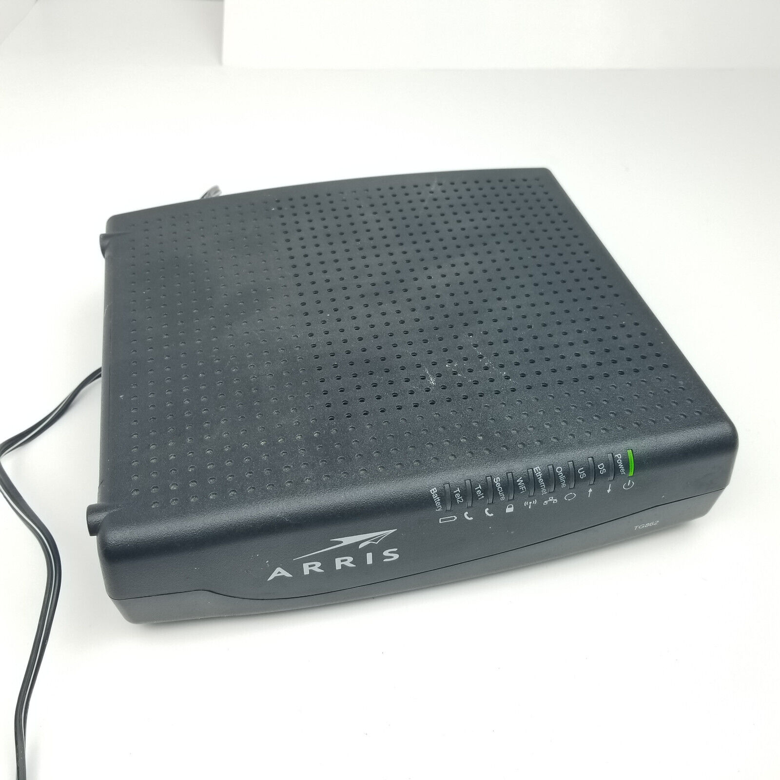 Arris TG862G Cable Modem / Router/ Home Phone Untested AS-IS Powers On w/cord