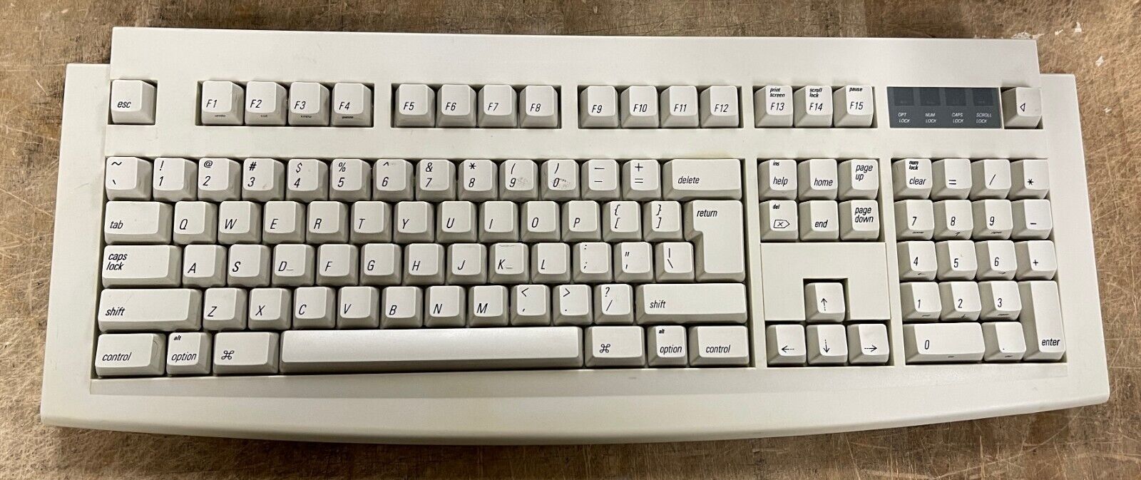 Vintage QTRONIX SCORPIUS Apple ADB Keyboard TESTED