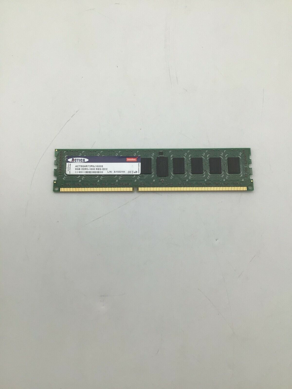 ACTICA 8GB 2RX8 PC3-12800R DDR3-1600MHZ ACT8GHR72P8J1600S