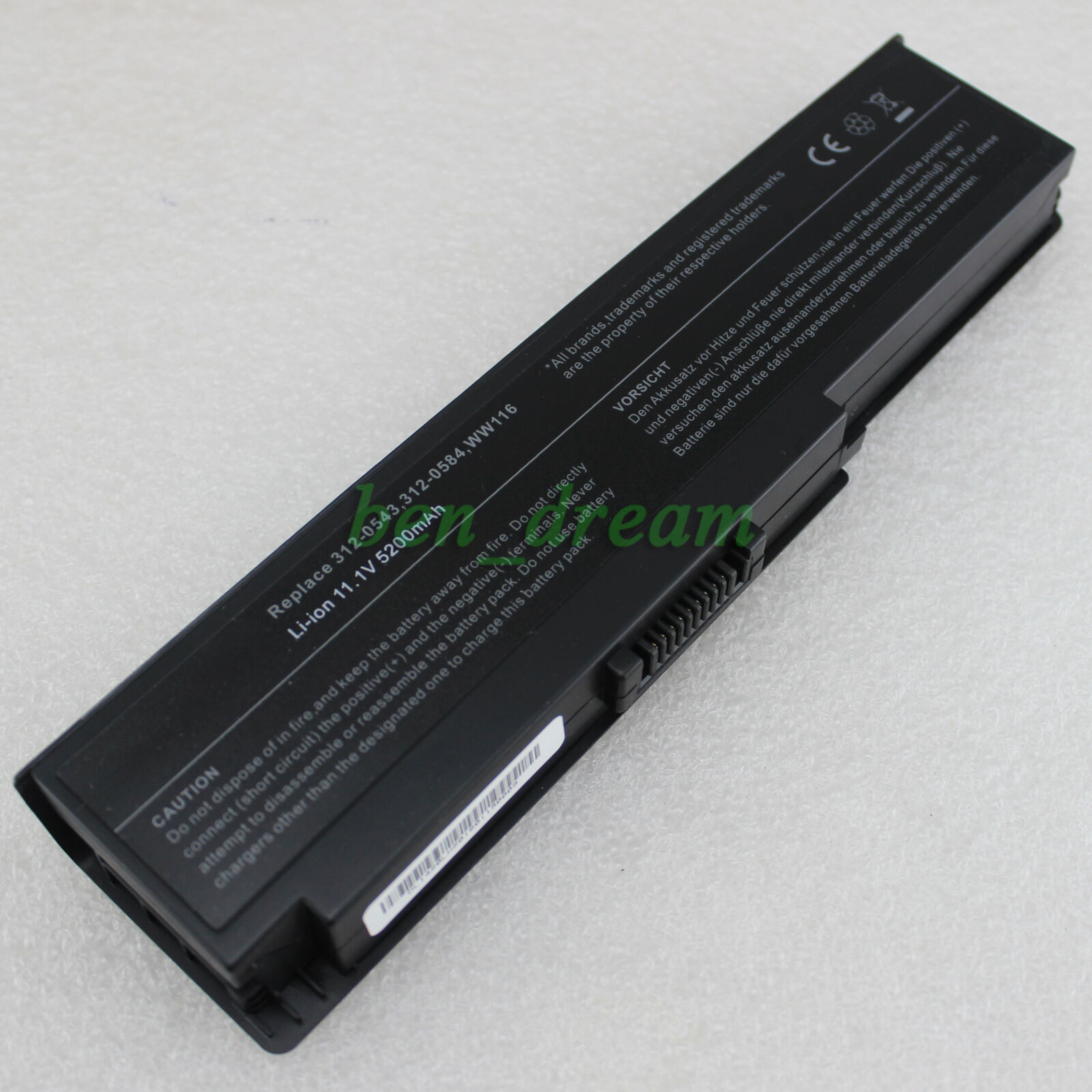 6Cell Battery for Dell Inspiron 1420 Vostro 1400 312-0543 312-0584 FT080 WW116