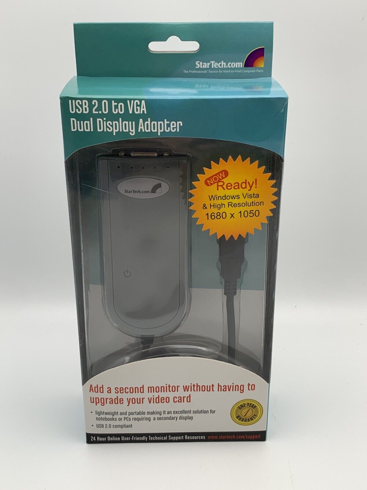 ✅ New Sealed StarTech USB 2.0 to VGA External Video Adapter Converter Multi