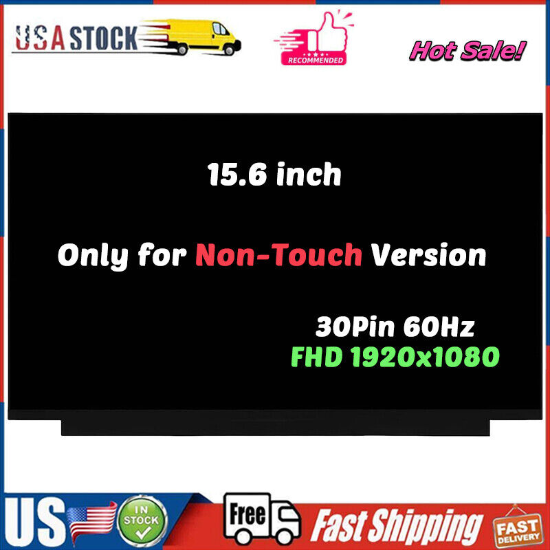 Screen Replacement for B156HTN06.1 TV156FHM-NH1 LCD Display Non-Touch FHD 30Pin