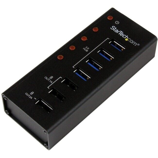 StarTech 4 Port USB 3.0 Hub w/ 3 Dedicated USB Charging Ports (2x1A & 1x2A)