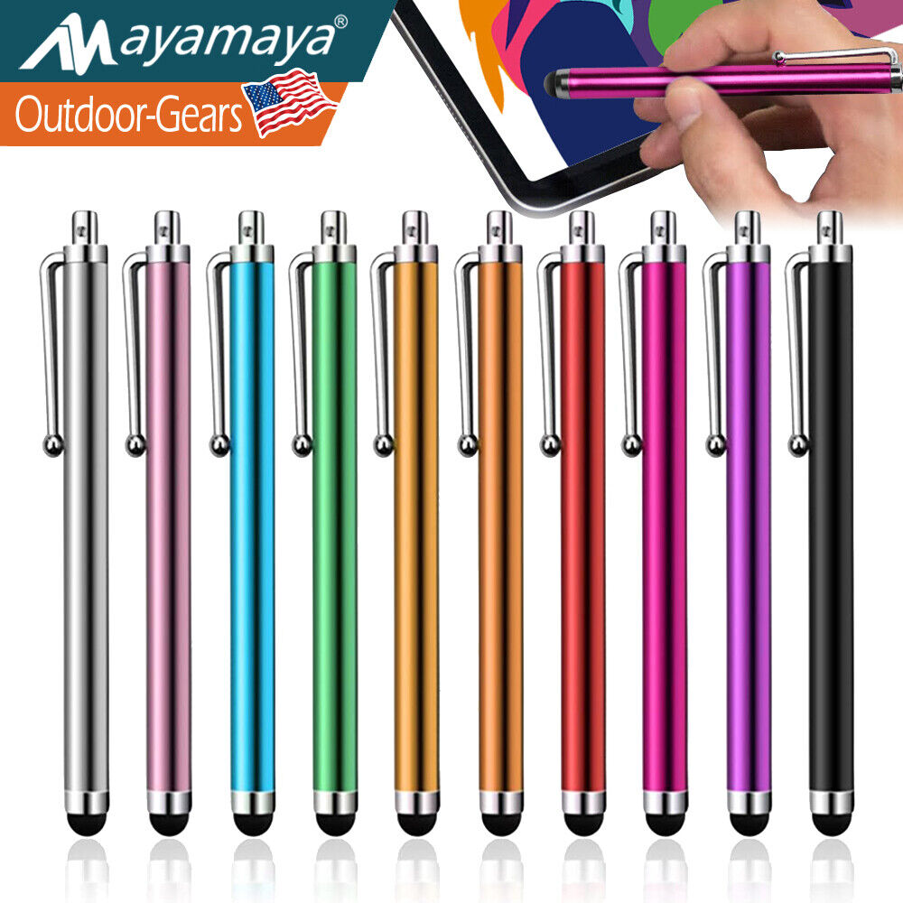 10Pack Stylus Pens For Touch Screen iPad iPhone Samsung Phone Tablet Universal