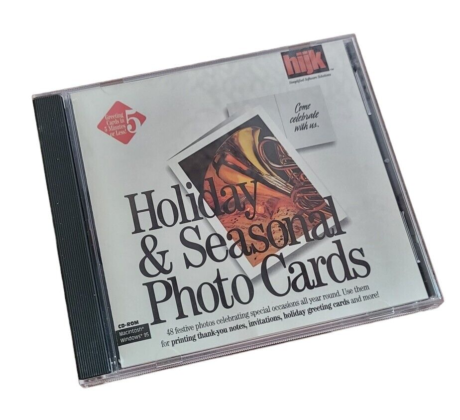 HIJK Simple Software Solutions | Holiday & Seasonal Photo Cards | Vintage CD-ROM