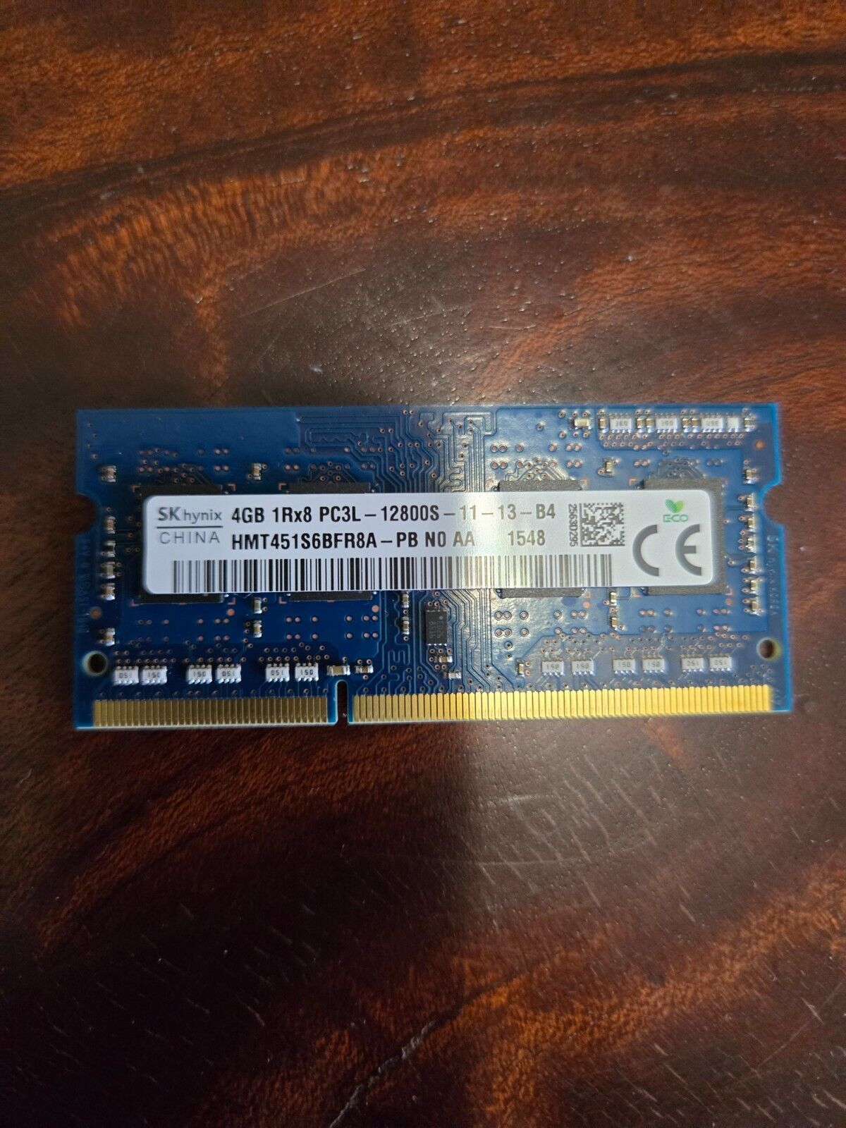 SK HYNIX  4GB 1Rx8 PC3L 12800S HMT451S6BFR8A-PB Laptop RAM Memory