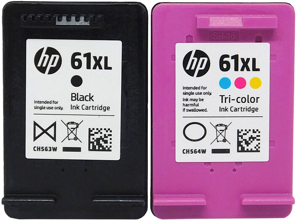 HP 61XL 2pack Combo Ink Cartridges 61XL Black and 61XL Color GENUINE
