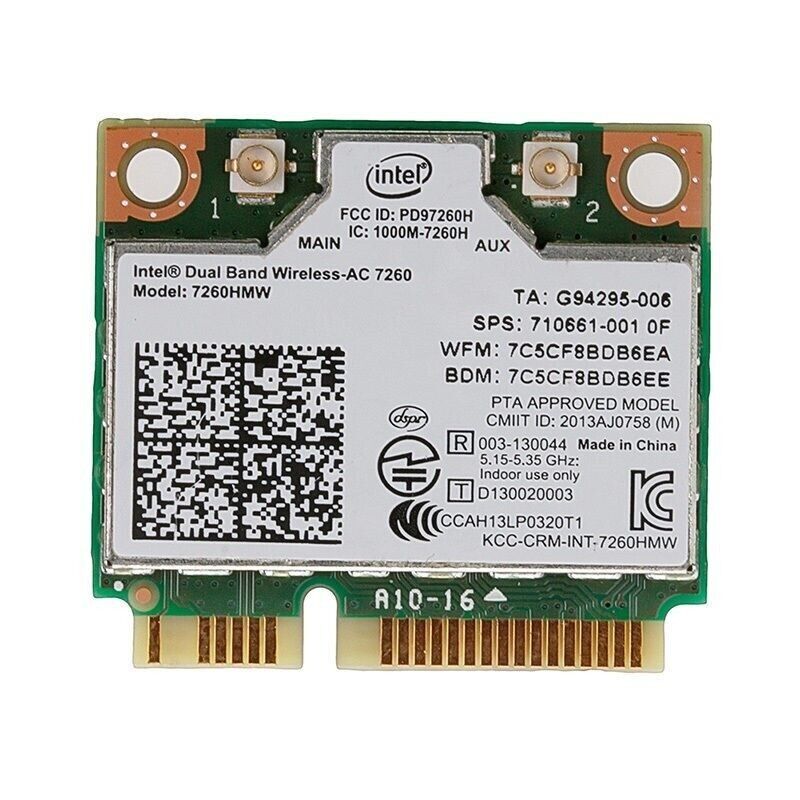 HP 710661-001 Intel Wireless-AC 7260HMW Bluetooth Wi-fi WLAN Card US SELLER